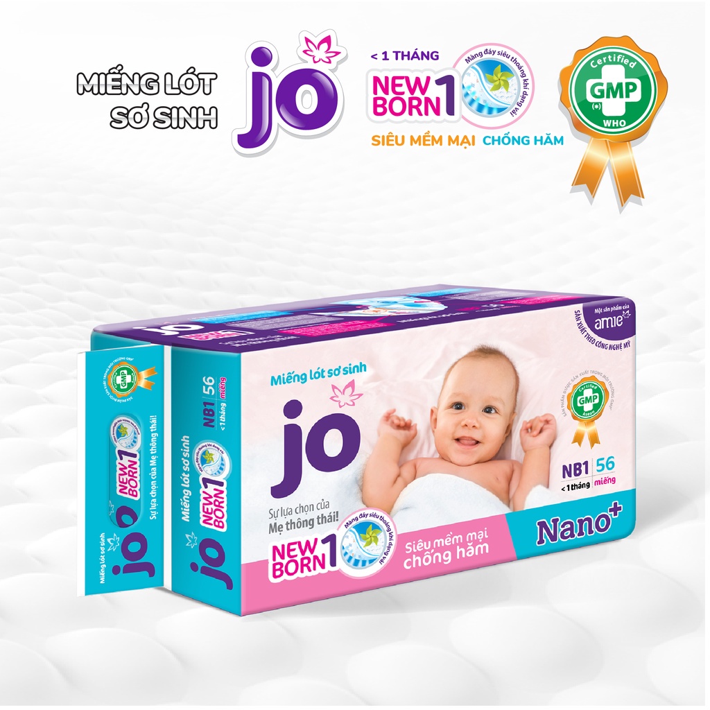 Miếng Lót Sơ Sinh JO Newborn1-56/Newborn2-40 miếng