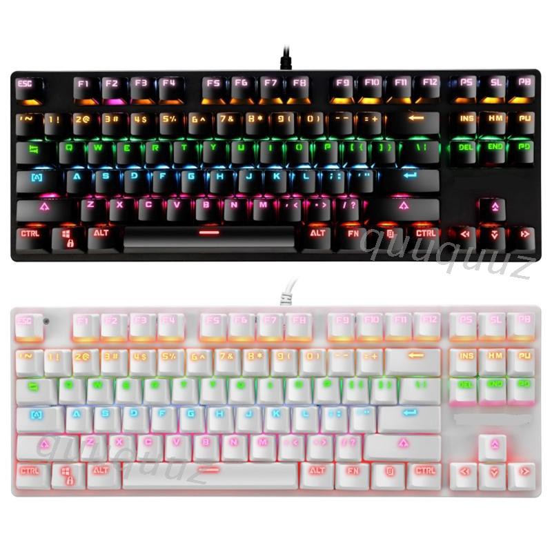 Bàn Phím Cơ Gaming 87 Phím Với Đèn Nền Rgb