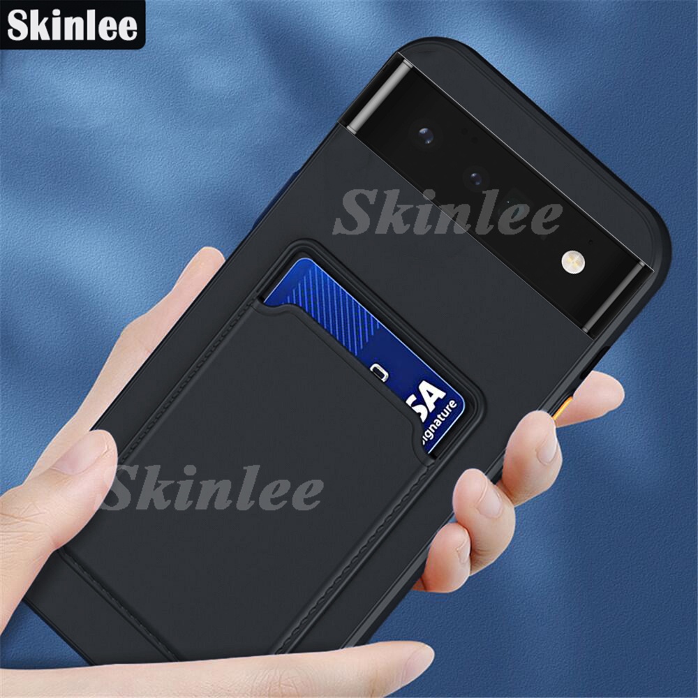 For Google Pixel 6 5A 5G 6A 7 Pro 5 Pixel 7A 8 Pro Case Luxury Wallet Card Slot Back Cover Soft Silicone Hybrid Protector Cases