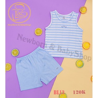 Bộ ba lỗ kẻ xanh trắng nous
