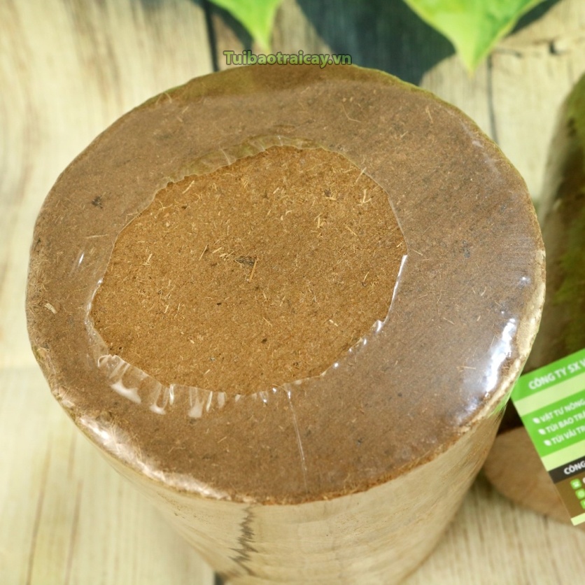 Viên nén xơ dừa, xơ dừa nén đã qua xử lý trồng rau sạch - 1 bánh