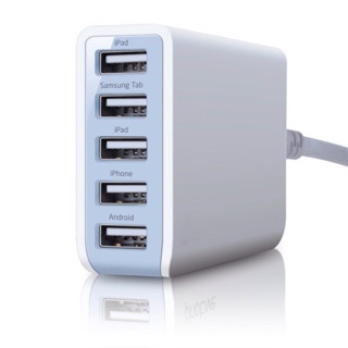 Sạc 5 port usb 40w - dây dài 1.6m