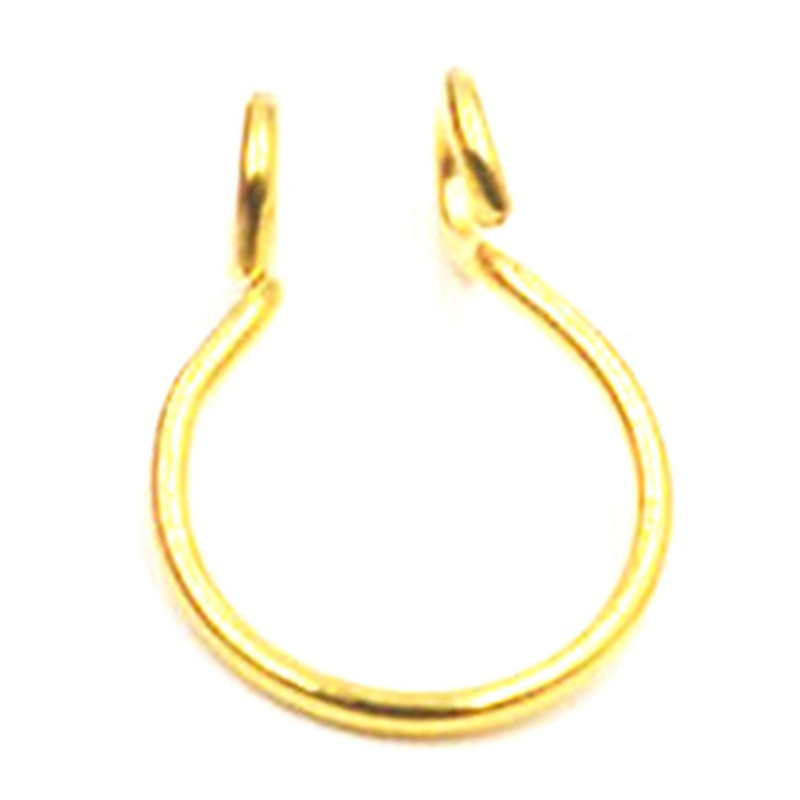 Set 5 khuyên tai/mũi/mũi hình chữ C bằng thép y tế