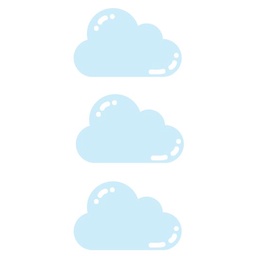 Tủ decor 3 Ngăn Mini bằng giấy Bìa cứng, Tủ đựng sticker hình Gấu , đám mây