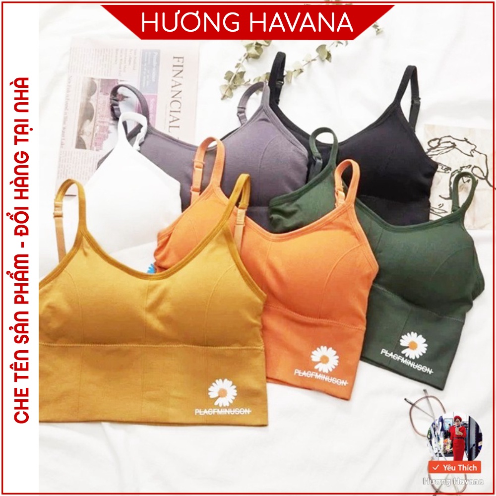 Áo bra lưng dài gym yoga hoa cúc len tăm chất dày loại 1 mã FLA16