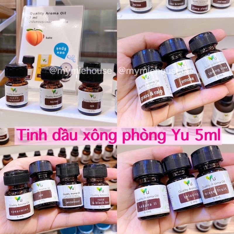 Tinh dầu thơm xông phòng YU cao cấp chuẩn Thái 5ml