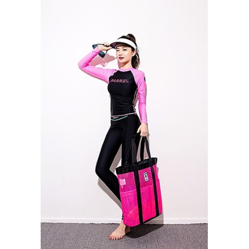 CÓ SẴN Bộ bơi dài tay 2 mảnh dày tay hồng BARREL chất đẹp | BigBuy360 - bigbuy360.vn