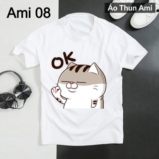 ⚡️FREESHIP⚡️Áo Thun Mèo Ami Bụng Bự 2