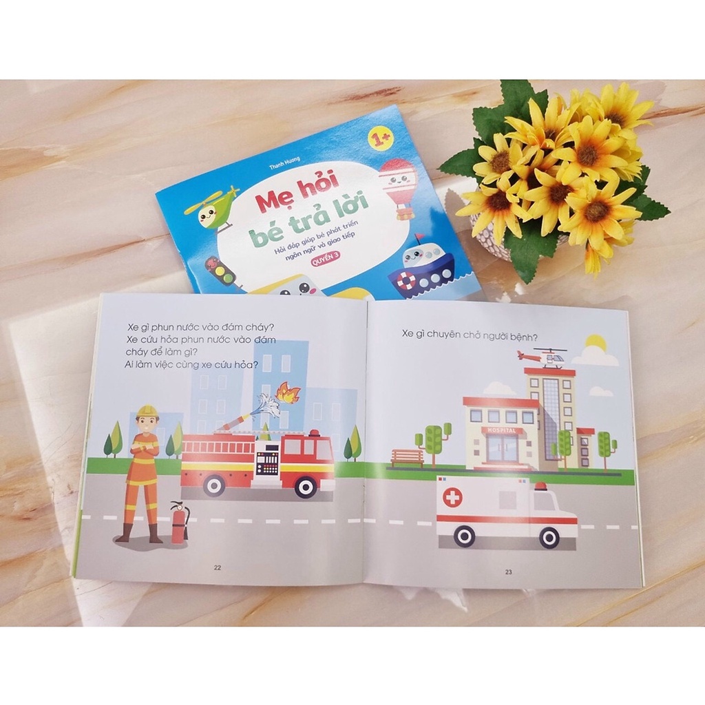 Sách Mẹ hỏi bé trả lời - Hỏi đáp giúp bé phát triển ngôn ngữ và giao tiếp - Dành cho trẻ 1+