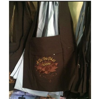 Túi đi chùa mẫu 2 (thêu hoa sen)