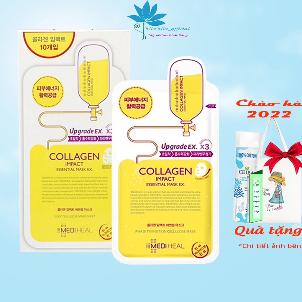 Mặt Nạ Mediheal Collagen [MIẾNG LẺ] Chống Lão Hóa Tái Tạo Da Mediheal Collagen Impact Essential Mask EX 24ml CHÍNH HÃNG