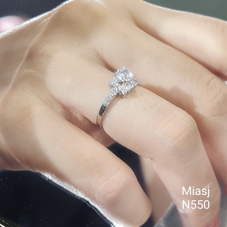 Nhẫn nữ bạc Ý S925 MiASJ nạm đá Cz cao cấp N550
