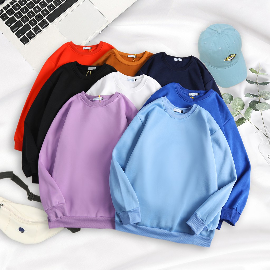 Áo Nỉ Nam Trơn Dài Tay Không Cổ MANDO Chất Nỉ Bông Cao Cấp Form Rộng Nhiều Màu Basic Unisex Thời Trang Hàn Quốc NDN054 | BigBuy360 - bigbuy360.vn