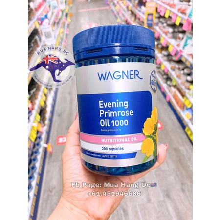 Tinh dầu hoa anh thảo Wagner Evening Primrose 200 viên