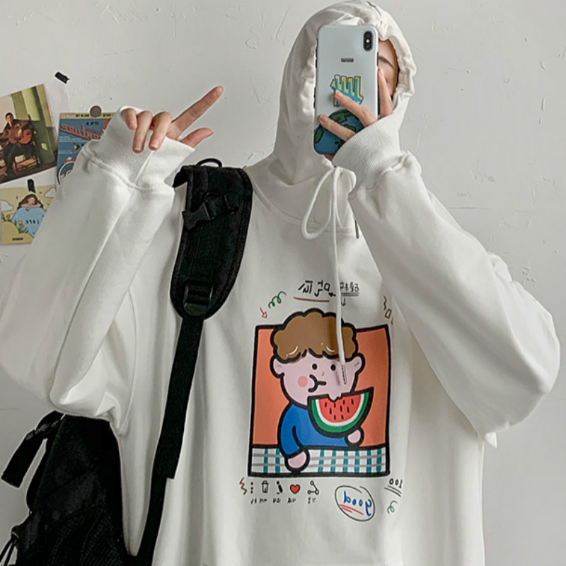 Áo Hoodies Cánh Dơi Hoạ Tiết Hoạt Hình Phong Cách Hàn Quốc | BigBuy360 - bigbuy360.vn