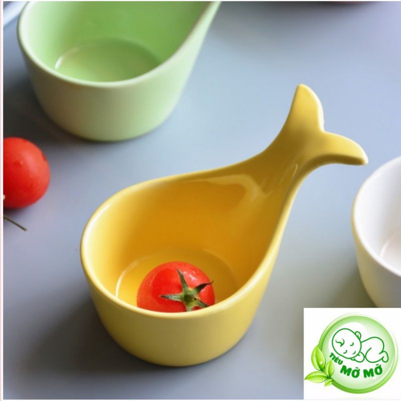 Bát ăn dặm hình cá heo cho bé ăn dặm,decor ngộ nghĩnh