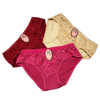 SET 04 Quần lót cotton pha ren size lớn (Made in Viet Nam)