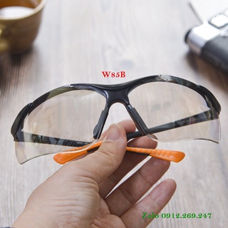 Kính Bảo Hộ Lao Động Kính Chống Bụi Mã W85 Màu Bạc Nhập Khẩu Đài Loan - Kính Chống UV, Chống Lóa, Bảo Vệ Mắt