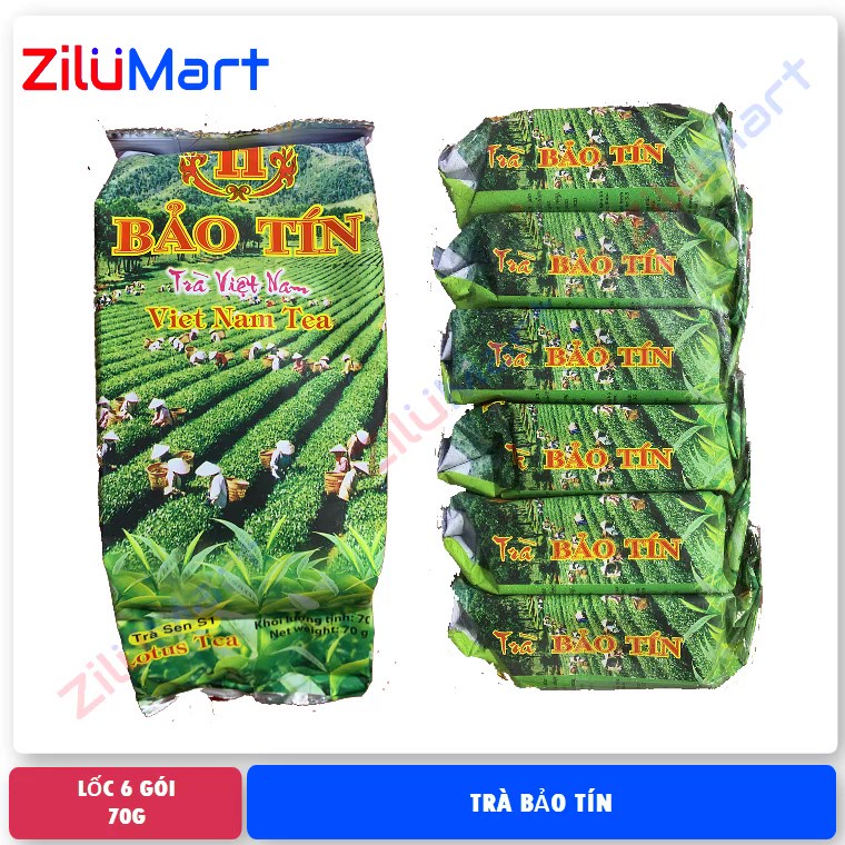 Trà sen Bảo Tín S1 (lốc 6 gói) loại 70g