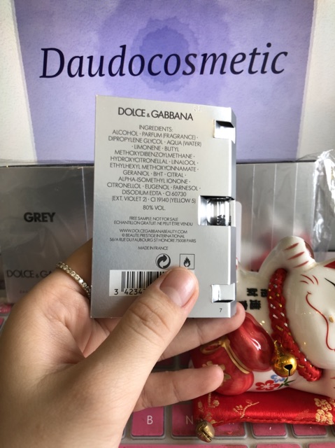 [ Vial nam ] Nước hoa Dolce & Gabbana The One For Men Grey D&G The One EDT Intense 1.5ml | BigBuy360 - bigbuy360.vn