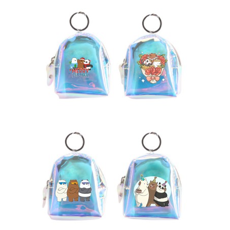 Móc khoá hologram molang pusheen ba anh em gấu bare bear MKH9 gấu brown móc khoá hologram mèo Hoạt hình cute