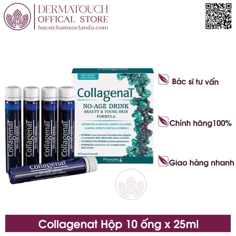 CollagenaT Ý (10ống x 25mL) làm sáng da chăm sóc da khỏe đẹp