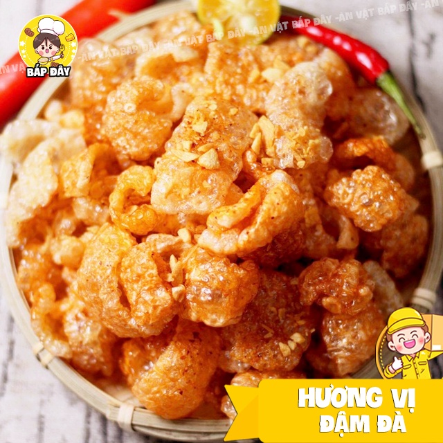 Da Heo Tỏi Ớt Chiên Giòn 160g, Tóp Mỡ Mắm Tỏi - Đồ Ăn Vặt Bắp Đây Sài Gòn | BigBuy360 - bigbuy360.vn