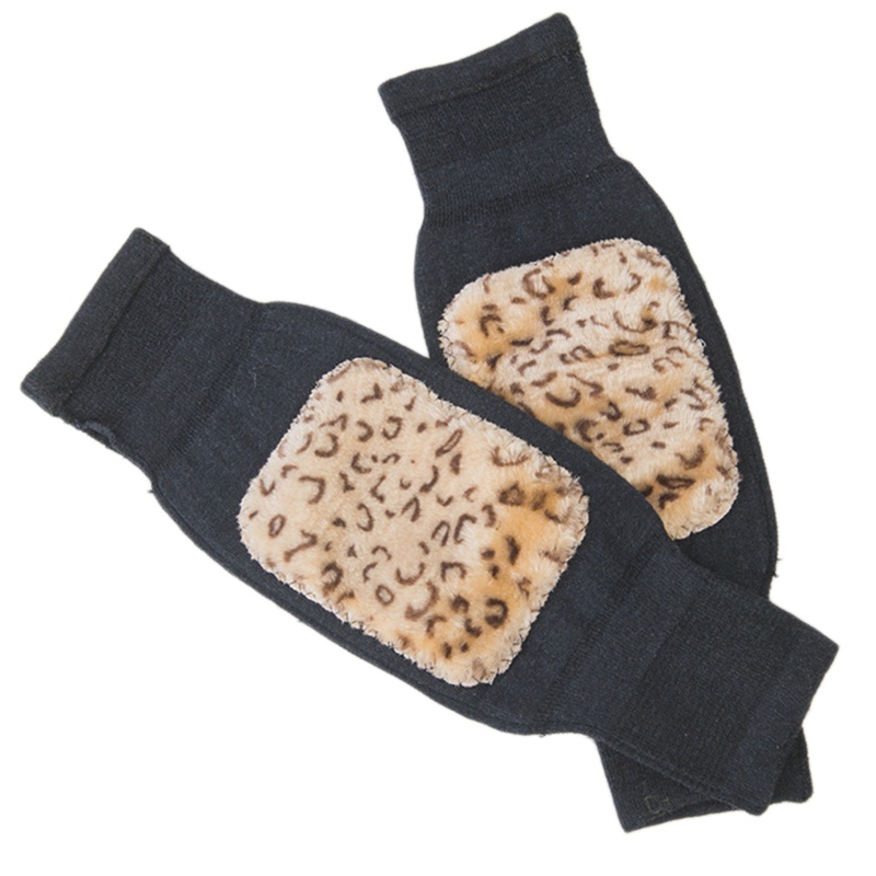 1 Cặp Đệm Lông Giả Bảo Vệ Đầu Gối Giữ Ấm Mùa Đông