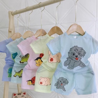 Bộ cotton tre cho bé 🎁FREESHIP🎁 Quần áo cho bé Quảng Châu giá rẻ