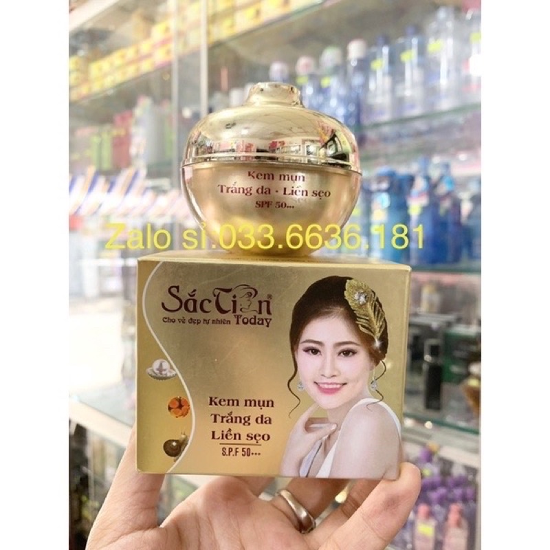 kem giảm mụn,trắng da,liền sẹo sắc tiên today hủ lớn 25g