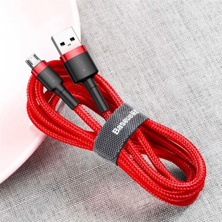 Cáp sạc micro USB, cáp sạc nhanh Baseus Cafule Micro USB (2.4A, Quick charge 3.0) - (Đỏ/Đỏ)