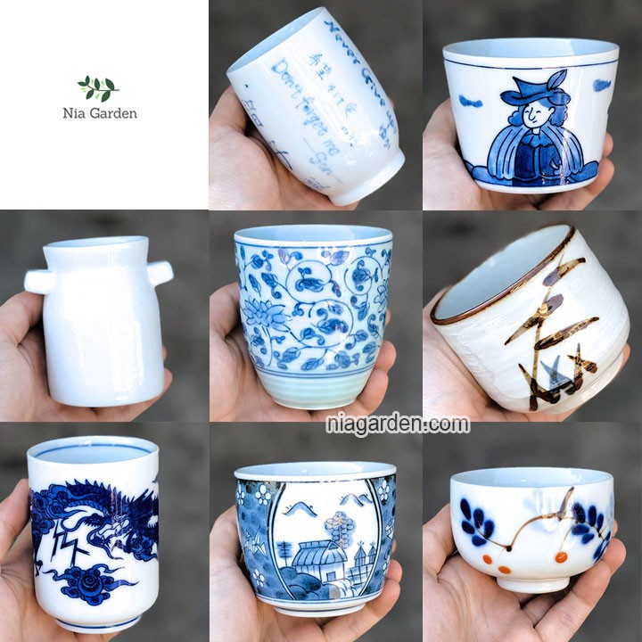 (G16) Cốc gốm sứ Nhật (khách ghi lưu ý nếu muốn khoan lỗ) - GSN