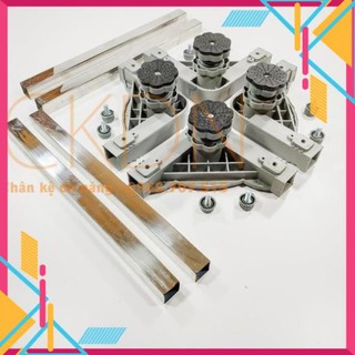 Chân kê máy giặt cửa ngang, cửa đứng - Đế máy giặt chống rung - Giá kê đỡ máy giặt trụ ren điều chỉnh cao thấp