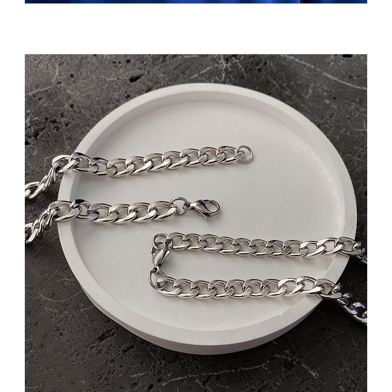 Dây Chuyền Thép Titan 19114In Đơn Giản Phong Cách Hip-Hop Cho Cặp Đôi