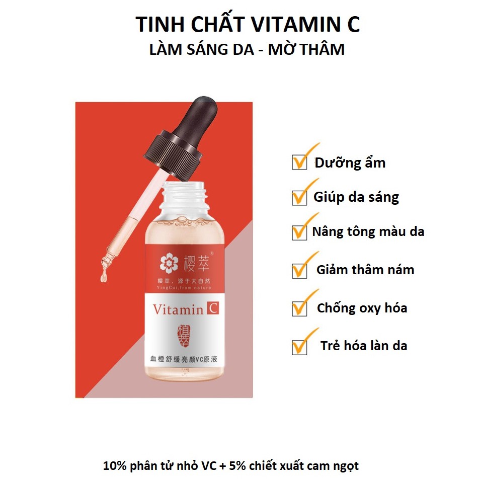 Tinh chất phục hồi dưỡng trắng sáng da, giảm thâm - chiết xuất cam ngọt 15ml - SR008 | BigBuy360 - bigbuy360.vn