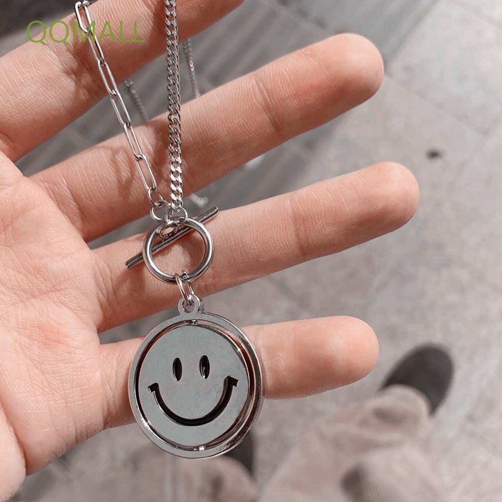 Vòng Cổ Choker Mặt Hình Mặt Cười Phong Cách Hip Hop Thời Trang Cho Nam