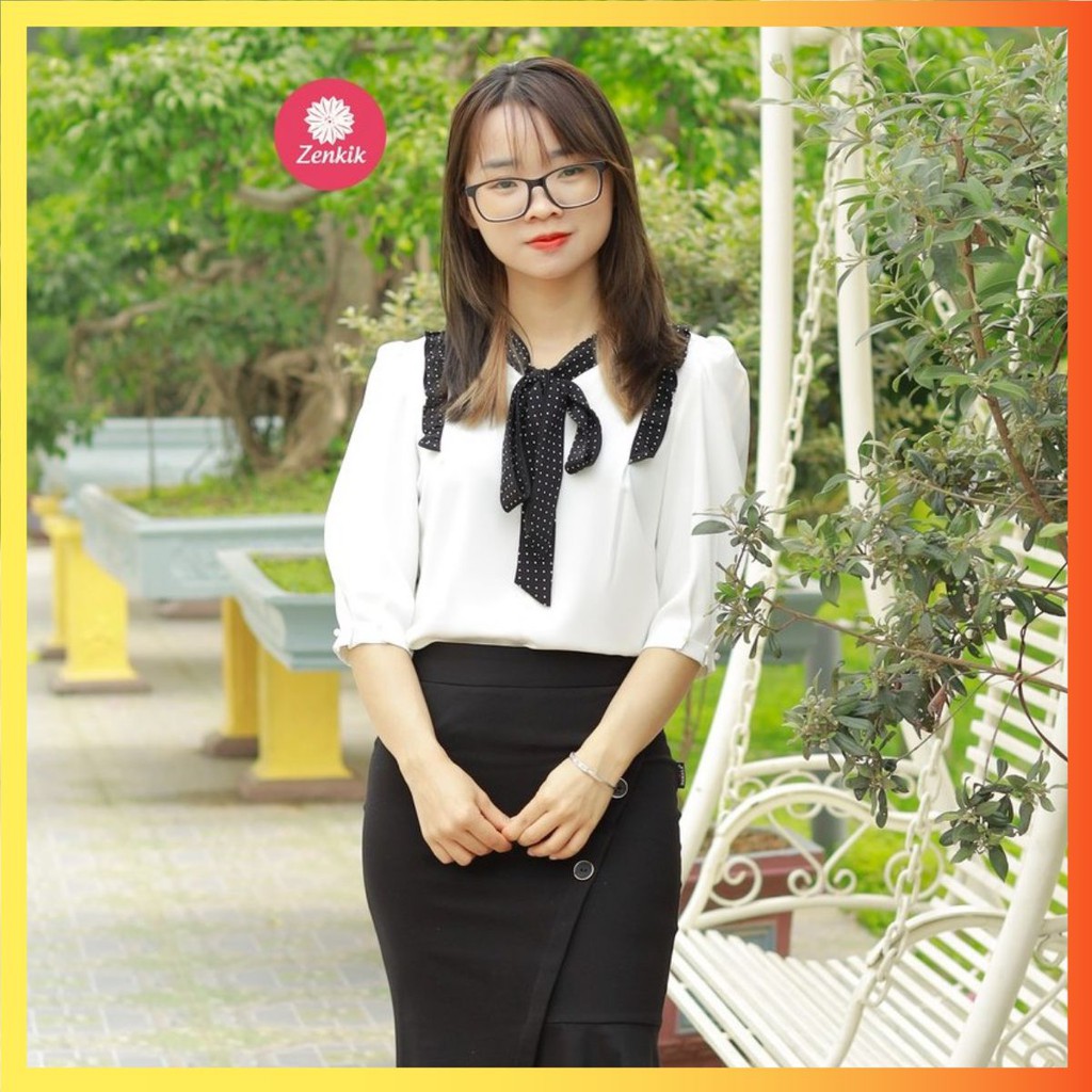 Áo sơ mi nữ công sở văn phòng dạo phố dự tiệc trẻ rẻ đẹp chất lượng Zenkik SM01