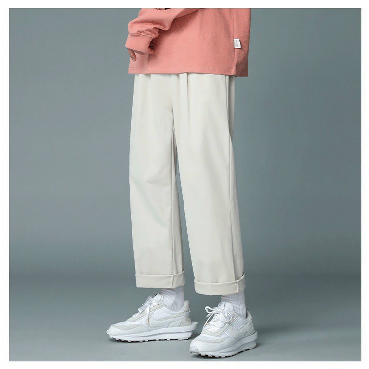 Quần Nam Ống Suông Form Rộng Chất Kaki Mềm Mát Mặc Thoải Mái NEW UNISEX