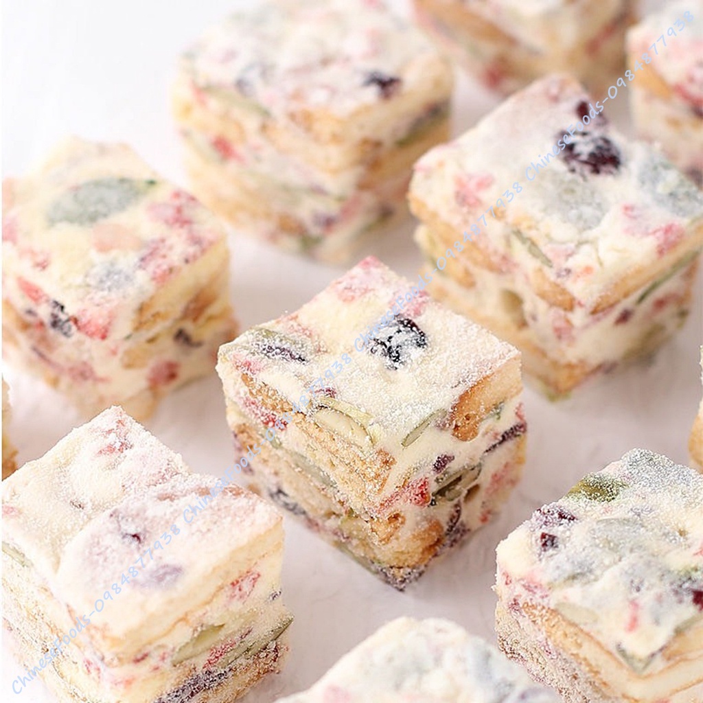 Bánh Bông Tuyết Nougat Nhật Bản 100g Thơm Xốp Mềm Ngọt Dịu
