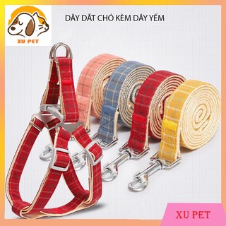 Dây Dắt Chó Kèm Yếm Đeo Mẫu Mới ( Dành Cho Chó Từ 1.5 - 20Kg )