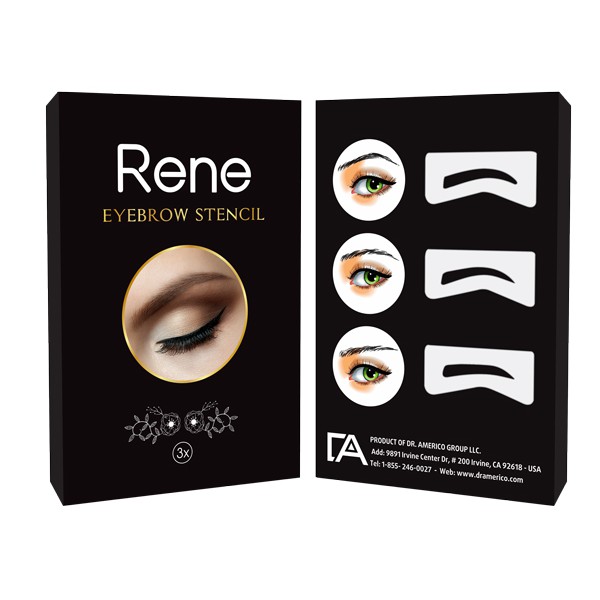 Bộ 3 cái khuôn vẽ lông mày Rene Eyebrow Stencil