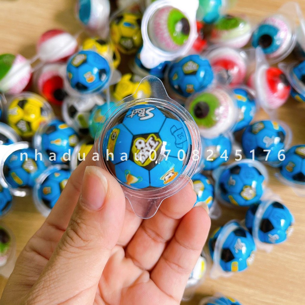 Lẻ một viên kẹo dẻo hình con mắt/ hình trái đất Maorli Hongkong viên lớn 15g | BigBuy360 - bigbuy360.vn