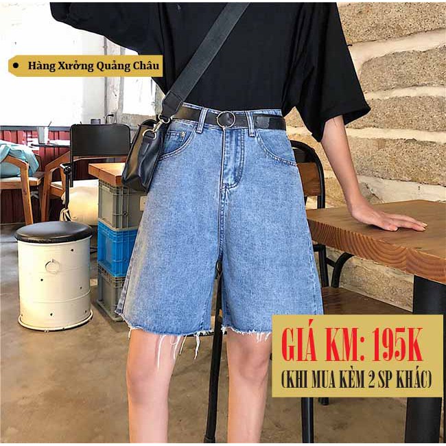 [SẴN] Quần shorts jean nữ Ulzzang Quảng Châu QLJ93