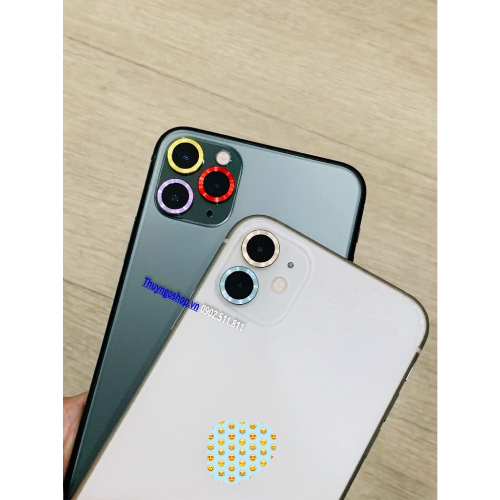 Viền nhôm camera siêu mỏng iphone 11 / iphone 11 pro / iphone 11 pro max