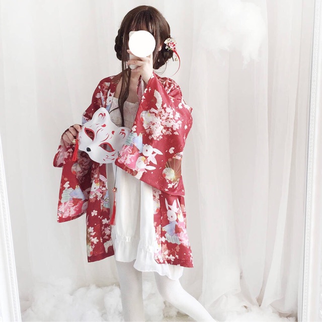 [Order] YAS0427-Áo haori thỏ dễ thương