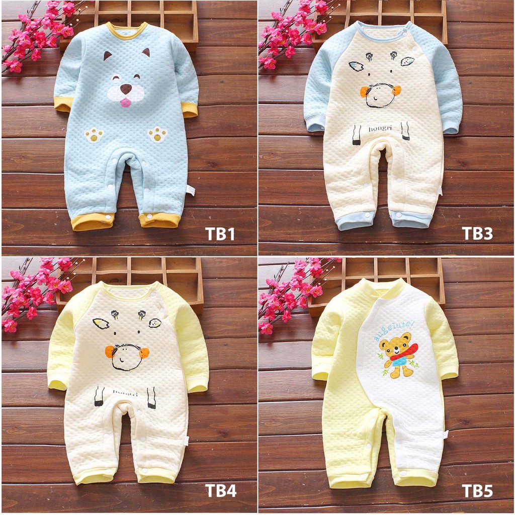 Body Trần Bông 3 lớp Xuất Nhật Cao Cấp Cho Bé Trai/Bé Gái SLTB01