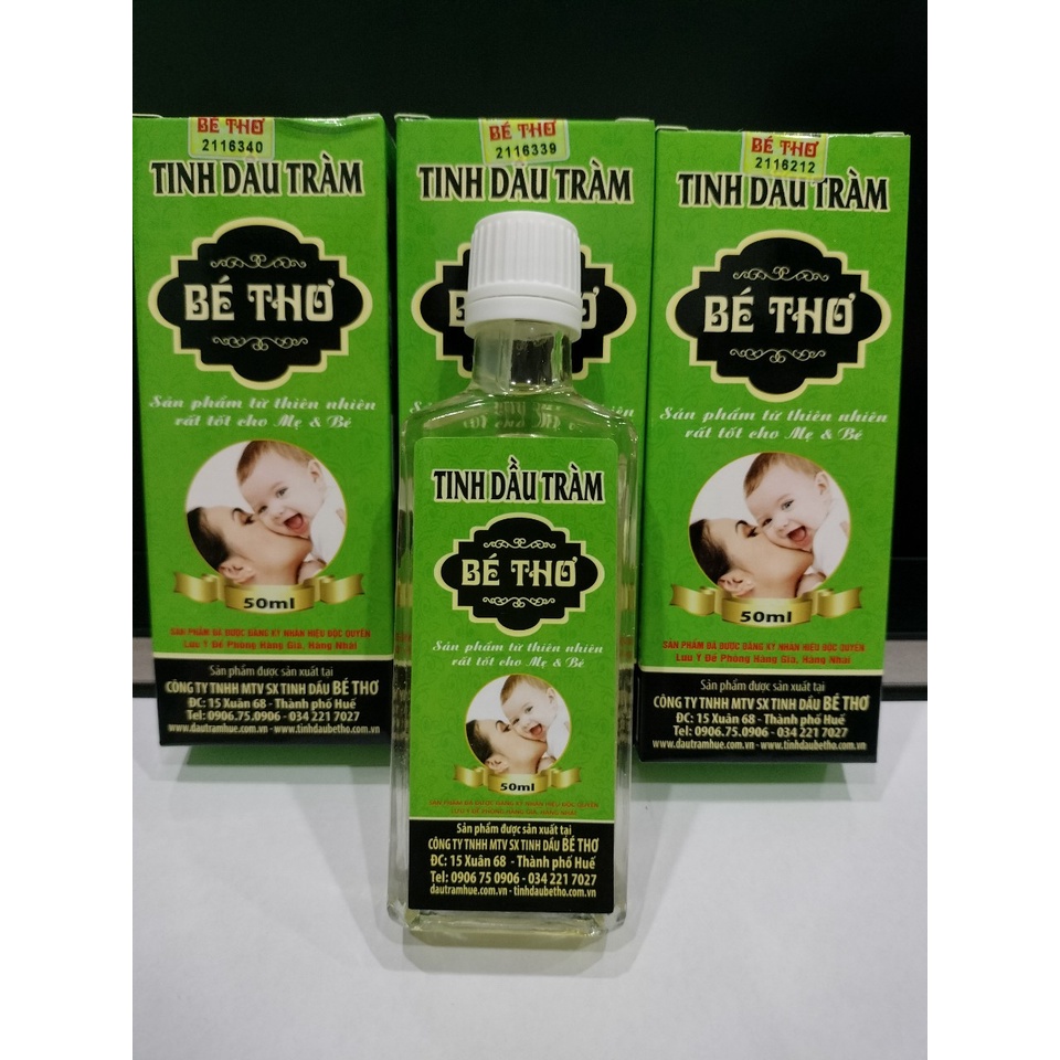 Tinh dầu tràm Bé Thơ 50ml- Tinh dầu khuynh diệp Bé Thơ 35ml