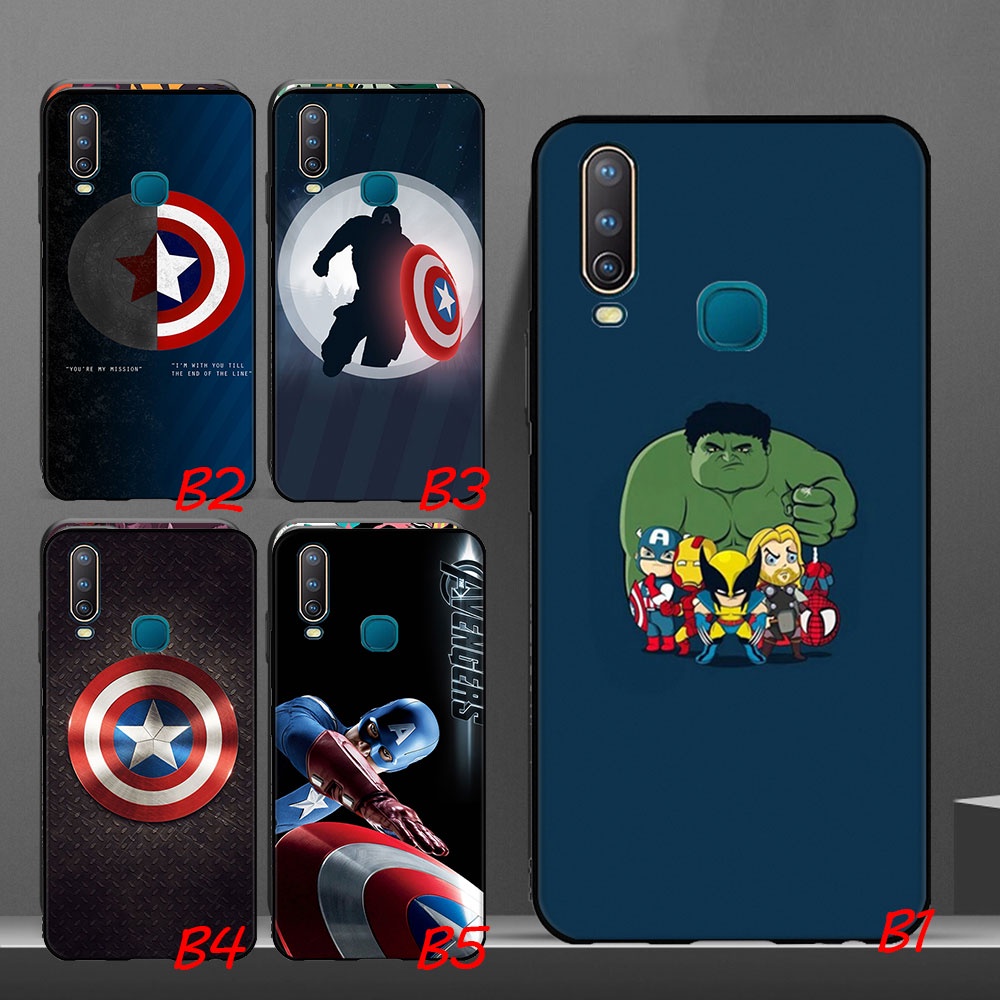 Captain America Marvel phone case For VIVO Y85 Y67 V5s Y66 Y75 Y79 Y89 V5 Plus V5 Lite V9 V11 V15 Pro U3 V7 Plus Cover soft