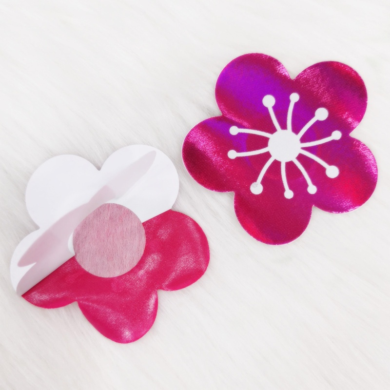 XIXI Set 10 Cặp Miếng Dán Che Nhũ Hoa Hình Trái Tim Họa Tiết Da Báo