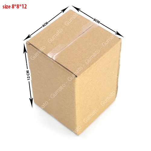 Hộp giấy P7 size 8x8x12 cm, thùng carton gói hàng Everest